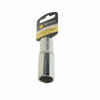Головка торцевая глубокая 20мм 1/2"DR 12-гранная (держатель) ЭВРИКА /1/10